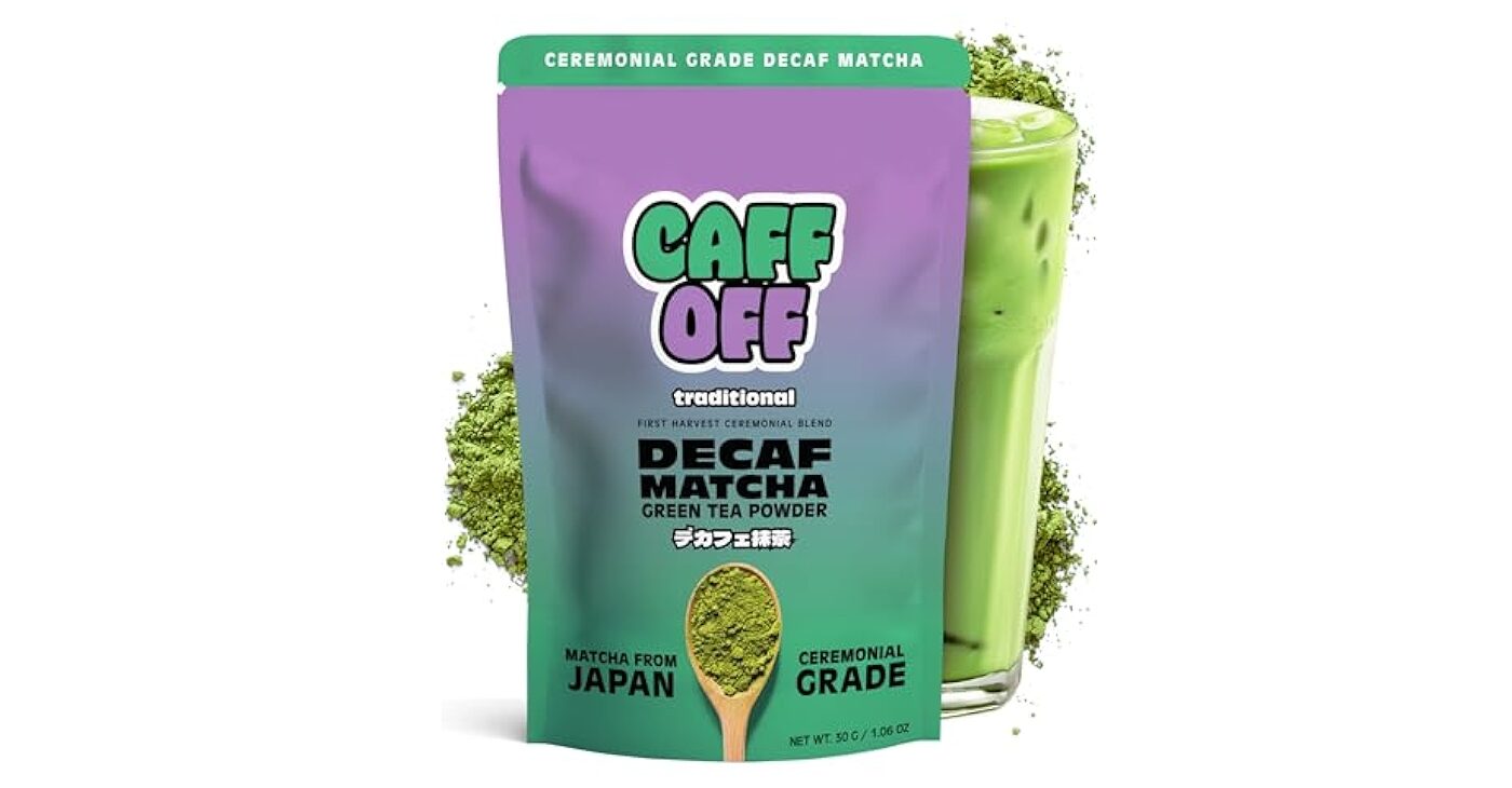 Caff Off Decaf Matcha: Pure, Ceremonial Grade Tea Without the Chemicals